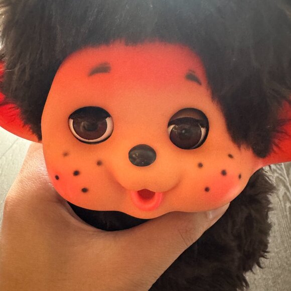 Rare Vintage 70s Monchhichi Sleepy Eyes Toy Plush Japan Preowned Collectible - Picture 12 of 16